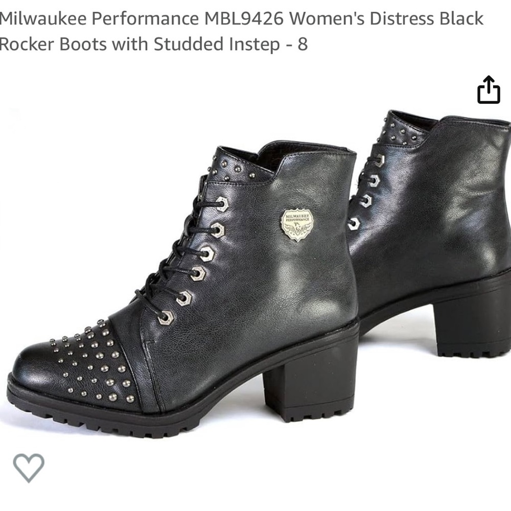 Milwaukee Boots with studs